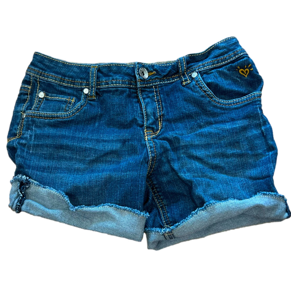 Justice Girls Denim Jean Shorts Size 16